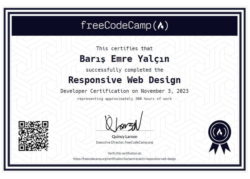 responsive web design certificate